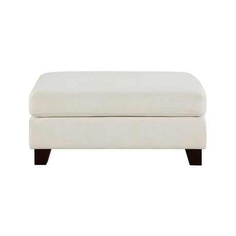Zeke Ivory Sofa and Ottoman by Homelegance at Eve Furniture