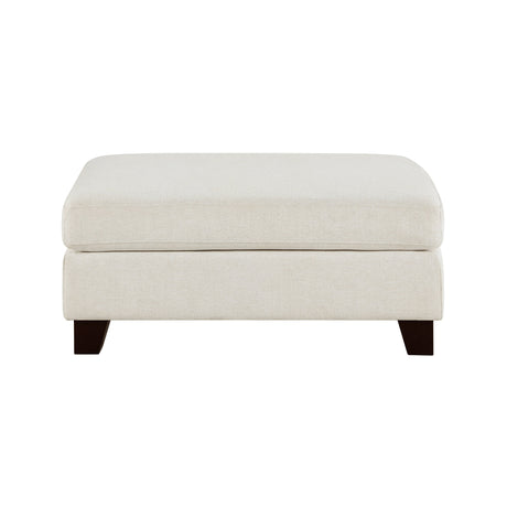 Zeke Ivory Ottoman by Homelegance at Eve Furniture