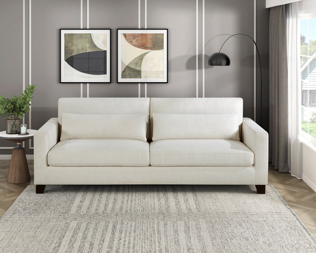 Zeke Ivory Sofa by Homelegance at Eve Furniture