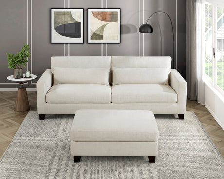 Zeke Ivory Sofa by Homelegance at Eve Furniture