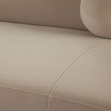 Zelda Light Camel Performance Velvet 3-Pc Sectional by Diamond Sofa at Eve Furniture
