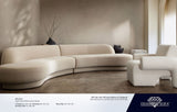 Zelda Light Camel Performance Velvet 3-Pc Sectional by Diamond Sofa at Eve Furniture