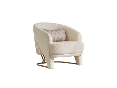 Zen 3-pieces (Sofa & Loveseat & Chair) Livingroom Set Cream by Furnia at Eve Furniture