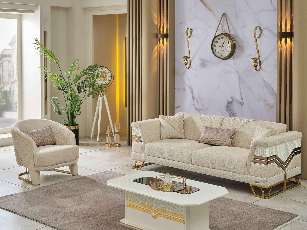 Zen Cream Chair by Furnia at Eve Furniture