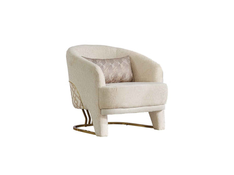 Zen Cream Chair by Furnia at Eve Furniture