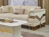Zen Cream Convertible Sofa by Furnia at Eve Furniture