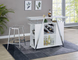 Zena 3-Piece Bar Set with LED lighting by Steve Silver at Eve Furniture