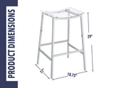 Zena 30″ Backless Bar Stool by Steve Silver at Eve Furniture