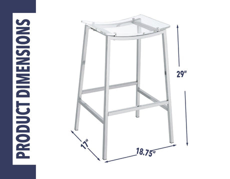 Zena 30″ Backless Bar Stool by Steve Silver at Eve Furniture