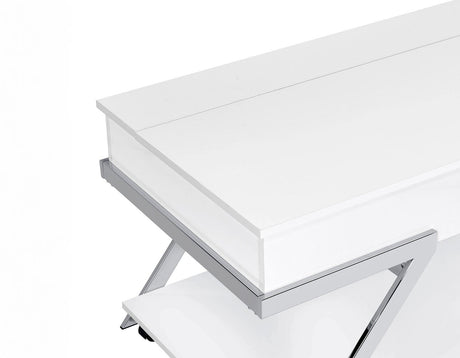 Zena Lift-Top Cocktail Table with Casters by Steve Silver at Eve Furniture