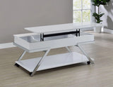 Zena Lift-Top Cocktail Table with Casters by Steve Silver at Eve Furniture