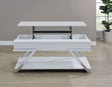 Zena Lift-Top Cocktail Table with Casters by Steve Silver at Eve Furniture
