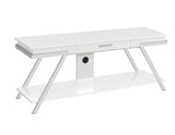Zena White TV Stand with Drawer by Steve Silver at Eve Furniture