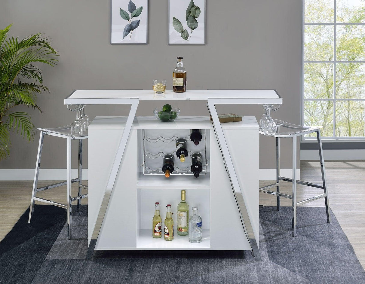 Zena Bar w/LED Lights by Steve Silver at Eve Furniture