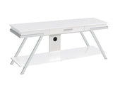 Zena White TV Stand with Drawer by Steve Silver at Eve Furniture