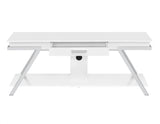 Zena White TV Stand with Drawer by Steve Silver at Eve Furniture