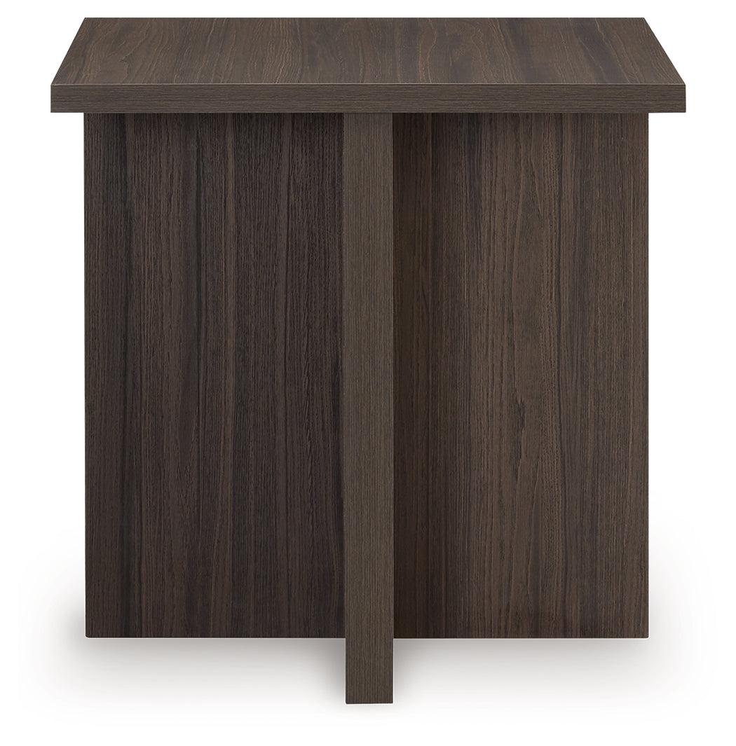 Zendex Brown Table by Ashley at Eve Furniture