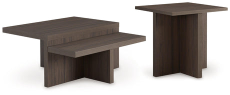 Zendex Brown Table by Ashley at Eve Furniture