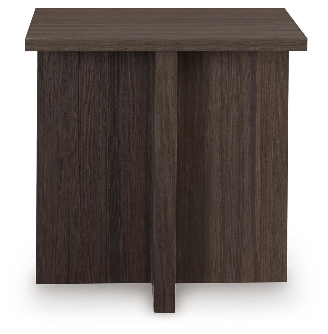 Zendex Brown Table by Ashley at Eve Furniture