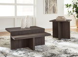 Zendex Brown Table by Ashley at Eve Furniture