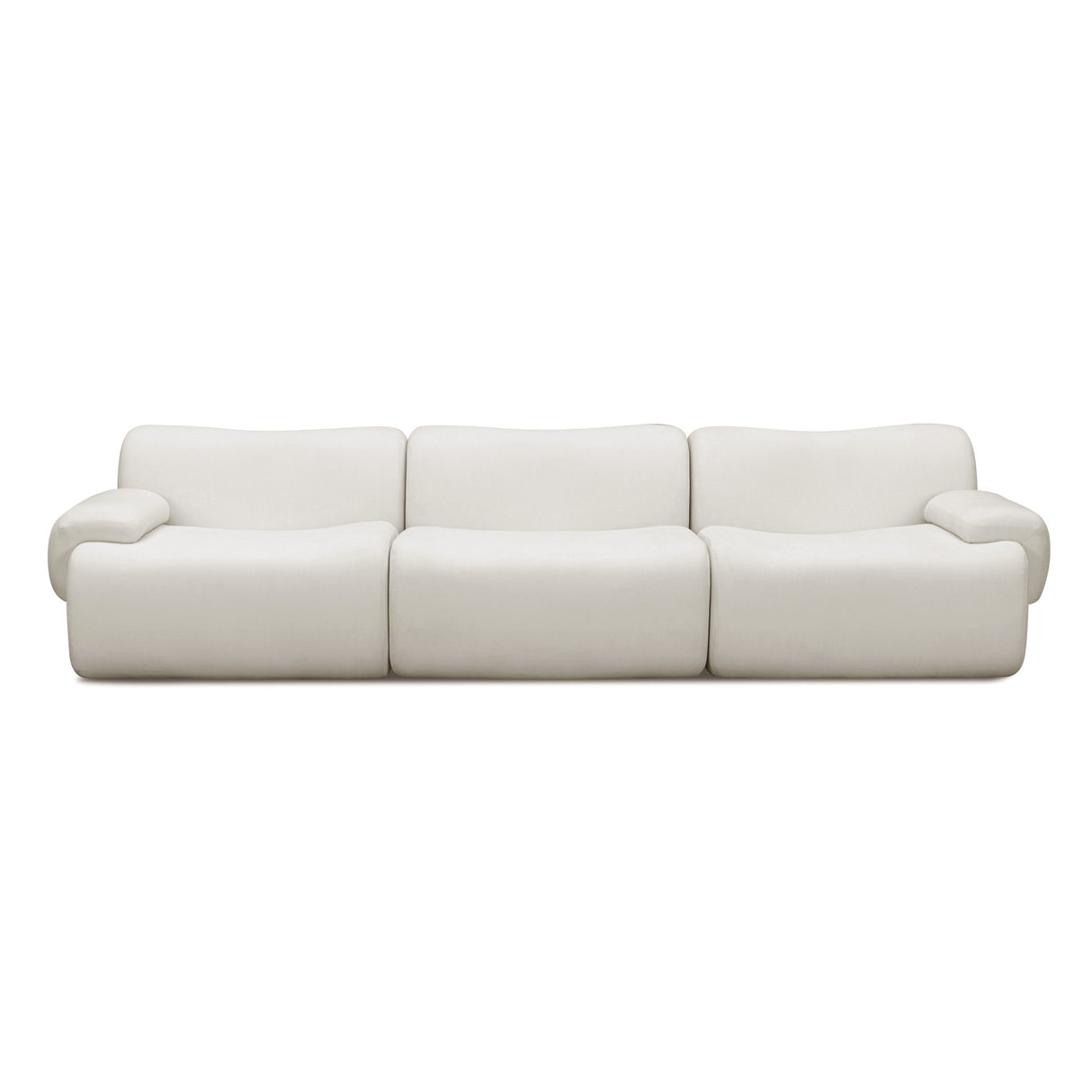 Zenith 116.5" Contract-Grade Upcycled Fabric Modular Sofa by TOV Furniture at Eve Furniture