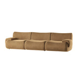 Zenith 116.5" Latte Brown Performance Velvet Modular Sofa by TOV Furniture at Eve Furniture
