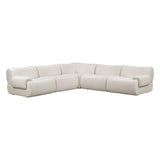Zenith 5-Piece Contract-Grade Upcycled Fabric Modular L-Sectional by TOV Furniture at Eve Furniture