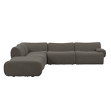 Zenith 5-Piece Contract-Grade Upcycled Fabric Modular Sectional by TOV Furniture at Eve Furniture