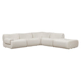 Zenith 5-Piece Contract-Grade Upcycled Fabric Modular Sectional by TOV Furniture at Eve Furniture