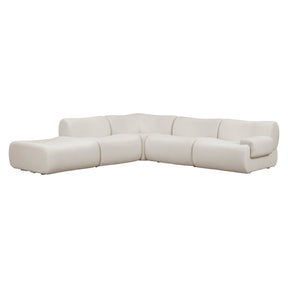 Zenith 5-Piece Contract-Grade Upcycled Fabric Modular Sectional by TOV Furniture at Eve Furniture