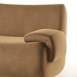 Zenith 5-Piece Latte Brown Performance Velvet Modular L-Sectional by TOV Furniture at Eve Furniture