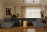 Zenith 8-Piece Contract-Grade Upcycled Fabric Modular U-Sectional by TOV Furniture at Eve Furniture
