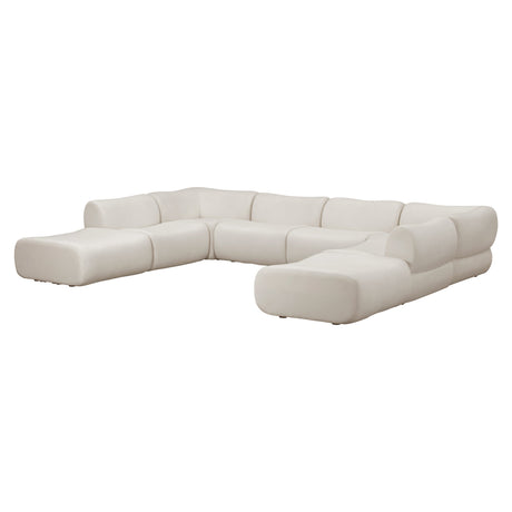 Zenith 8-Piece Contract-Grade Upcycled Fabric Modular U-Sectional by TOV Furniture at Eve Furniture