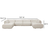 Zenith 8-Piece Contract-Grade Upcycled Fabric Modular U-Sectional by TOV Furniture at Eve Furniture