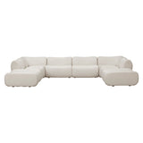 Zenith 8-Piece Contract-Grade Upcycled Fabric Modular U-Sectional by TOV Furniture at Eve Furniture