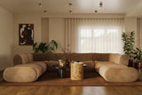 Zenith 8-Piece Latte Brown Performance Velvet Modular U-Sectional by TOV Furniture at Eve Furniture