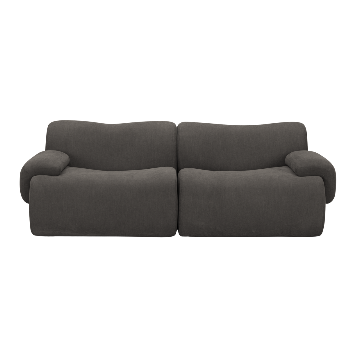 Zenith 80" Contract-Grade Upcycled Fabric Modular Loveseat by TOV Furniture at Eve Furniture
