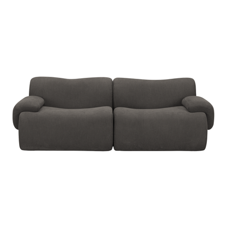 Zenith 80" Contract-Grade Upcycled Fabric Modular Loveseat by TOV Furniture at Eve Furniture