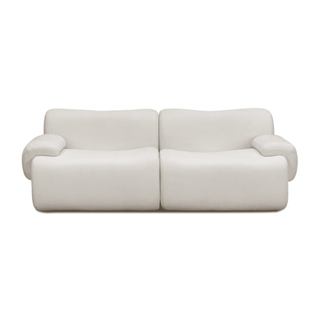 Zenith 80" Contract-Grade Upcycled Fabric Modular Loveseat by TOV Furniture at Eve Furniture