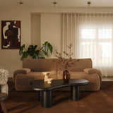 Zenith 80" Latte Brown Performance Velvet Modular Loveseat by TOV Furniture at Eve Furniture