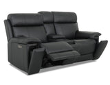 Zenith Black Home Theater With Built-In Speakers Power Reclining Living Room Set by Steve Silver at Eve Furniture