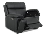 Zenith Black Home Theater With Built-In Speakers Power Reclining Living Room Set by Steve Silver at Eve Furniture