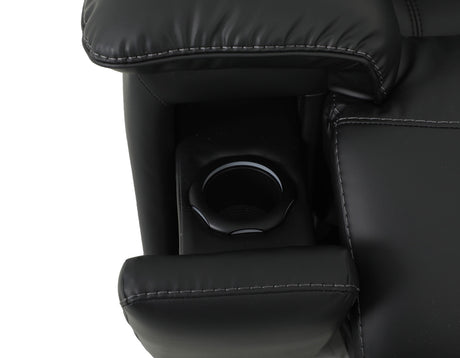 Zenith Black Home Theater With Built-In Speakers Power Reclining Living Room Set by Steve Silver at Eve Furniture