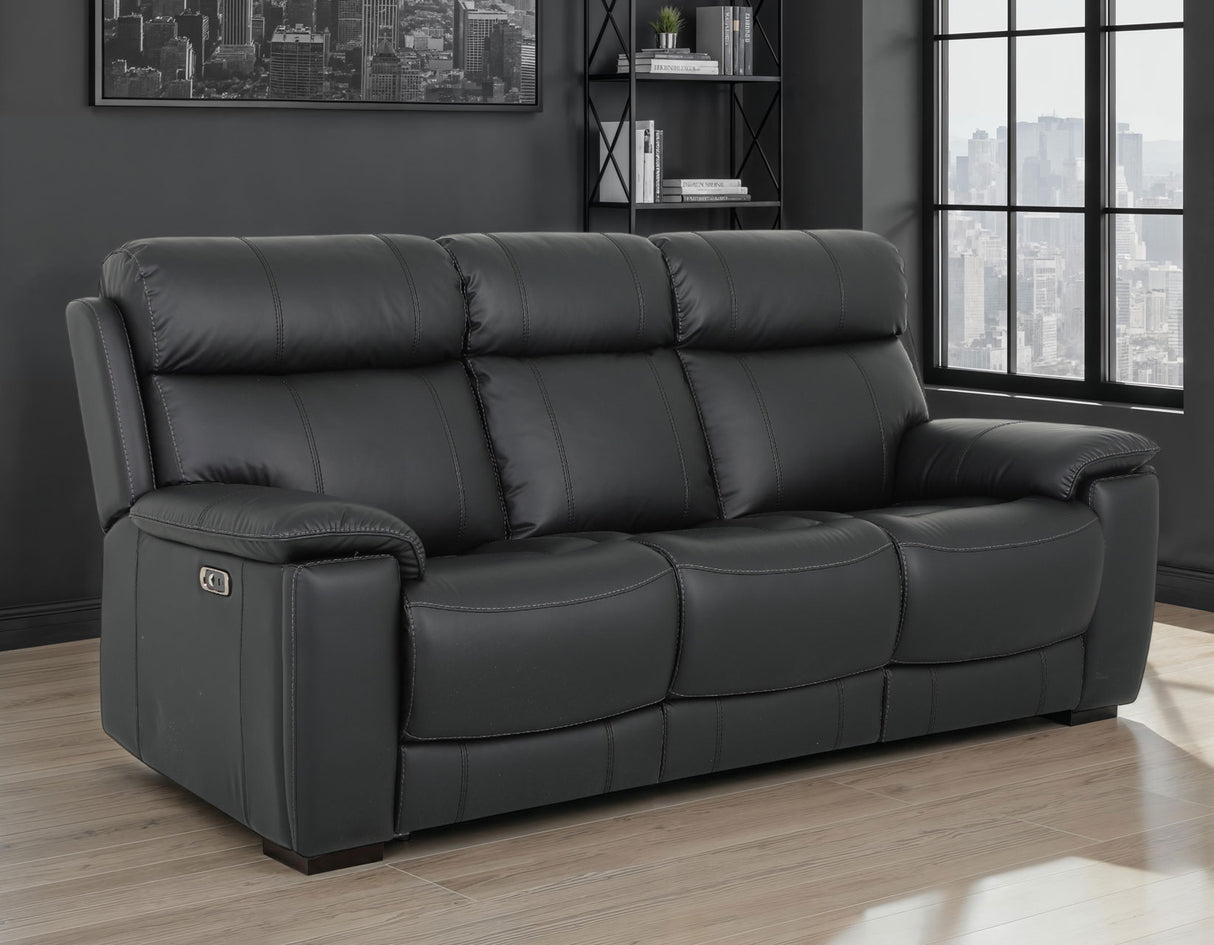 Zenith Black Home Theater With Built-In Speakers Power Reclining Living Room Set by Steve Silver at Eve Furniture