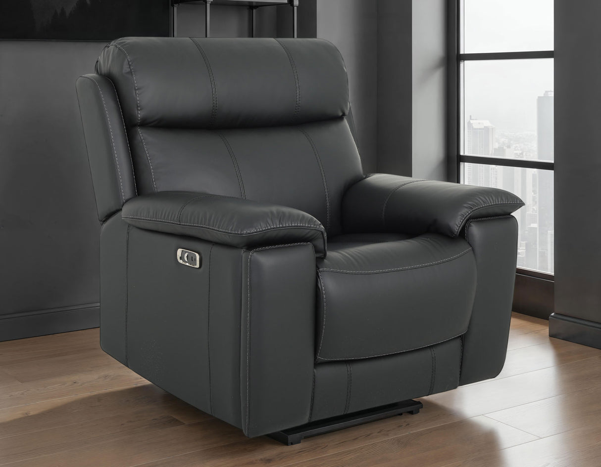 Zenith Black Home Theater With Built-In Speakers Power Reclining Living Room Set by Steve Silver at Eve Furniture