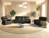 Zenith Black Home Theater With Built-In Speakers Power Reclining Living Room Set by Steve Silver at Eve Furniture