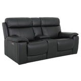 Zenith Black Power Immersive Audio Console Loveseat, Built-in Speakers, Vibration by Steve Silver at Eve Furniture