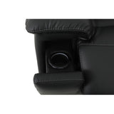 Zenith Black Power Immersive Audio Recliner with Built-in Speakers, Lighting and Vibration by Steve Silver at Eve Furniture
