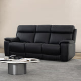 Zenith Black Power Immersive Audio Sofa with Built-In Speakers, Lighting and Vibration. by Steve Silver at Eve Furniture
