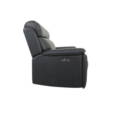 Zenith Black Power Immersive Audio Sofa with Built-In Speakers, Lighting and Vibration. by Steve Silver at Eve Furniture